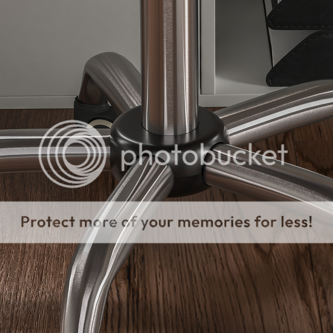 Computer Office Chair Cushioned Home Swivel Leather Chrome Small